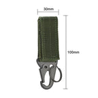 Tactical Nylon Webbing Carabiner – Heavy Duty Keychain for Outdoor Camping