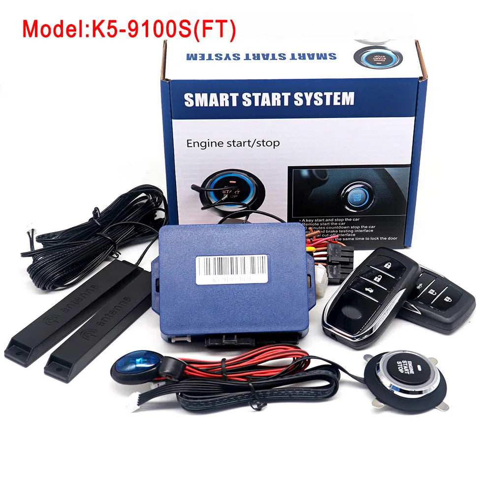 Universal Car Alarm System – Push Button Remote Start for Vehicle Security