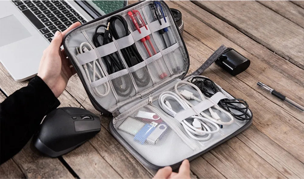 Waterproof Electronics Organizer – Travel Carrying Pouch for Tech Accessories