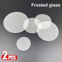 Frosted Glass Lampshade – Round Flat Semitransparent for LED Downlights