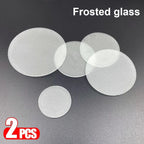 Frosted Glass Lampshade – Round Flat Semitransparent for LED Downlights