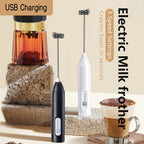Electric Milk Frother – Wireless Handheld Foam Maker for Coffee and Baking