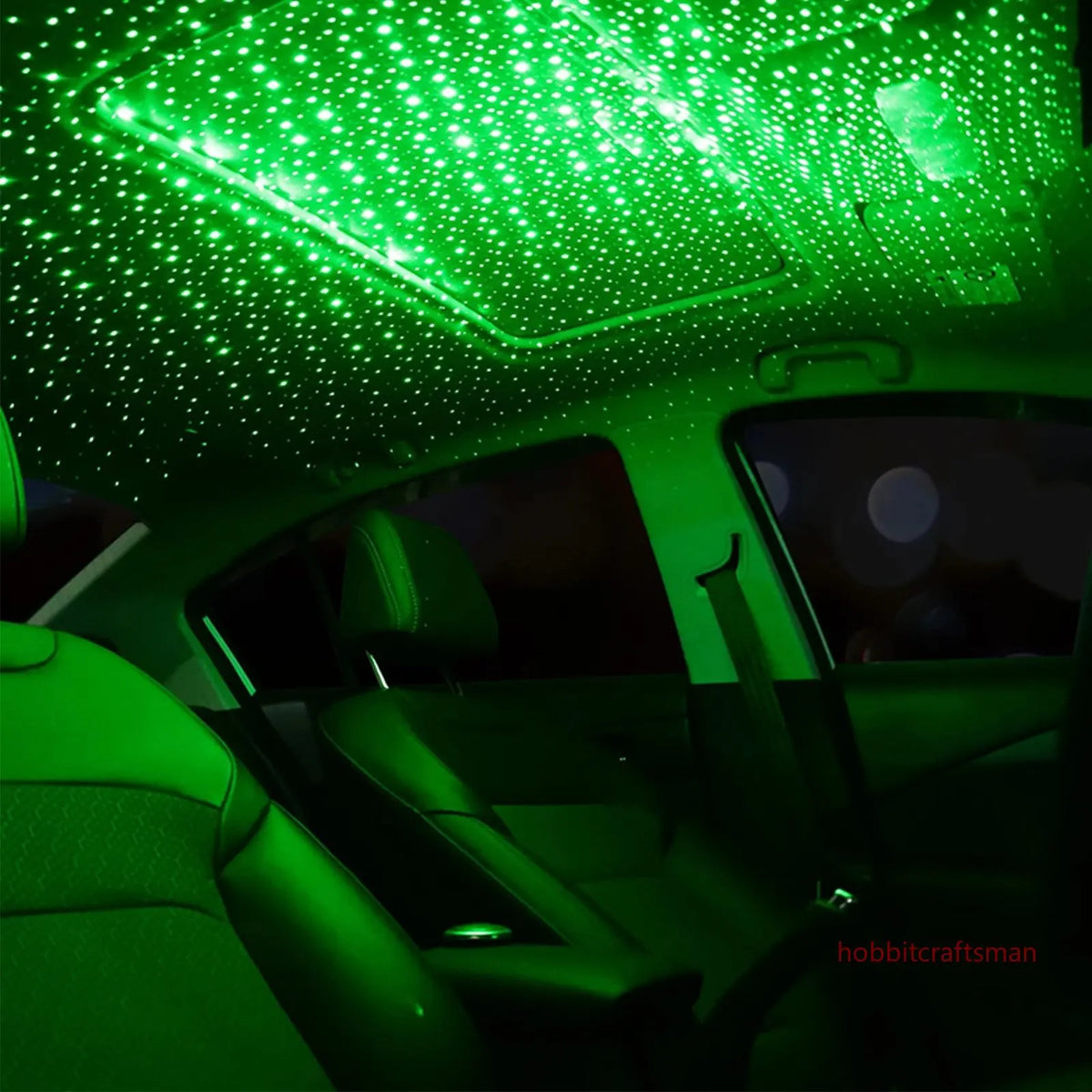 USB LED Star Projector – Adjustable Galaxy Atmosphere Lamp for Car Interior