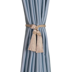 Gold Tassel Curtain Tiebacks – Braided Polyester Rope for Home Decoration