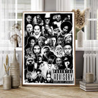 Hip Hop Canvas Wall Art – Notorious BIG and Tupac Poster for Home Decor