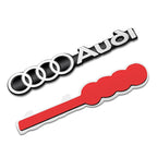 3D Aluminum Car Badge Emblems – Interior Audio Decoration for Audi Models