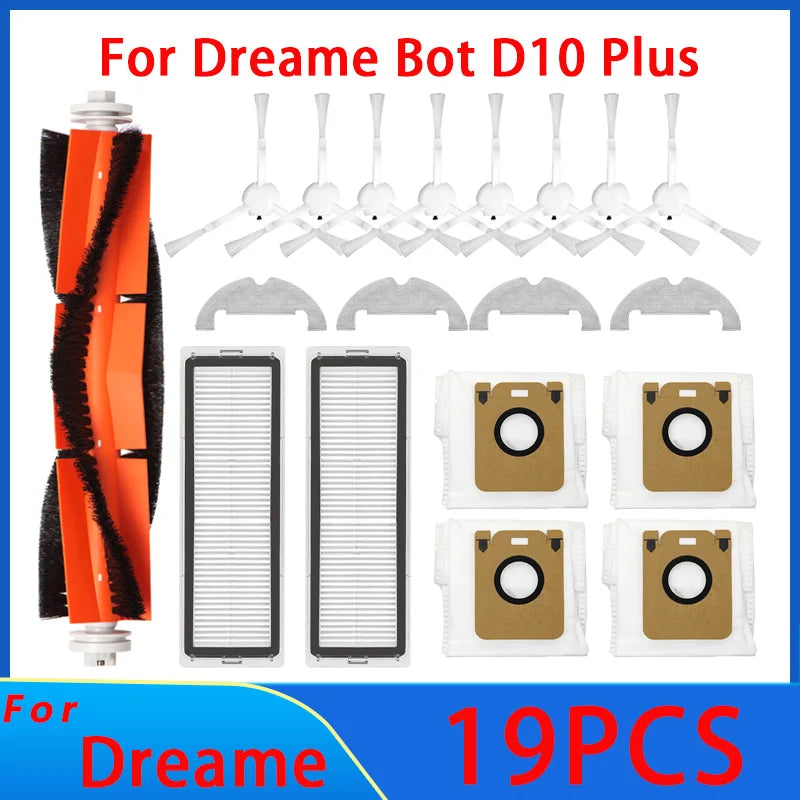 Robot Vacuum Dust Bags – Replacement Accessories for Dreame Bot D10 Plus