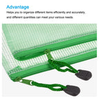 Waterproof Mesh Zipper Pouches – PVC Document File Bags for Office Stationery