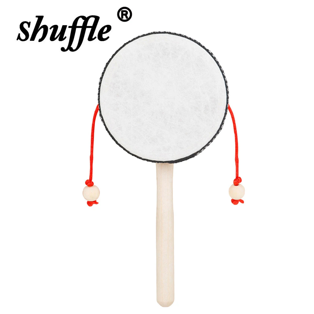 4 Inch Wooden Hand Drum – Orff Percussion Instrument for Kids Musical Toys