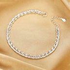 Sterling Silver Star Moon Bracelet – Vintage Crystal Jewelry for Women