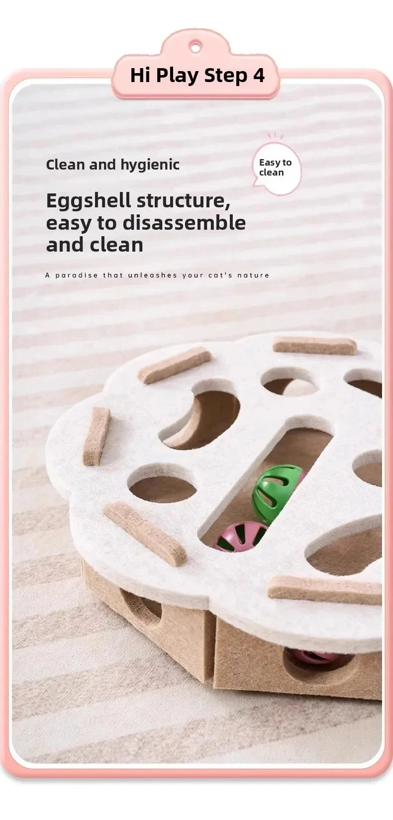 Felt Puzzle Box Toy – Interactive Hunting Exercise for Indoor Cats