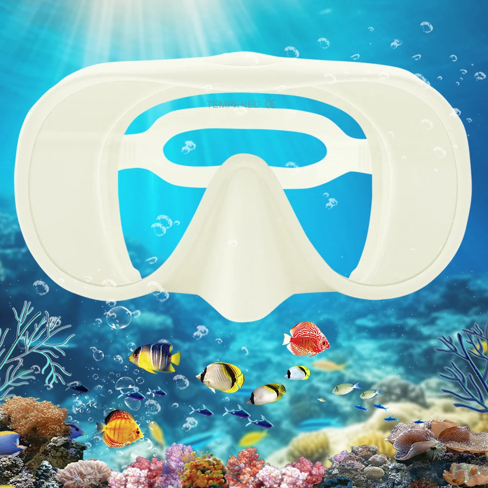 Full Face Snorkel Mask – Anti-Fog Panoramic Diving Goggles for Underwater Swimming