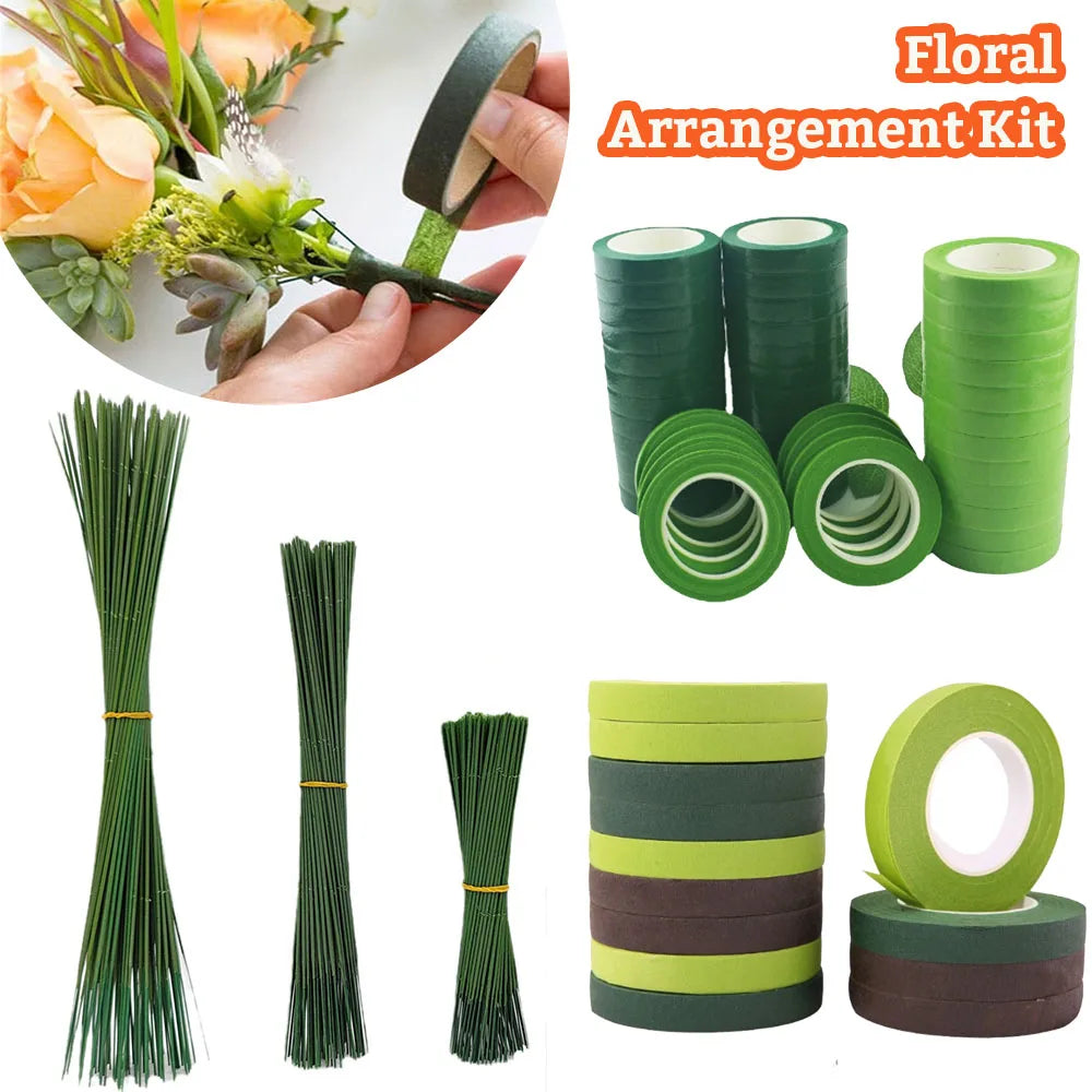 Floral Stem Wire and Tape – DIY Handmade Material for Bouquet Arranging