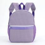 Seersucker Striped Backpack – Classic Kids Book Bag for Preschool