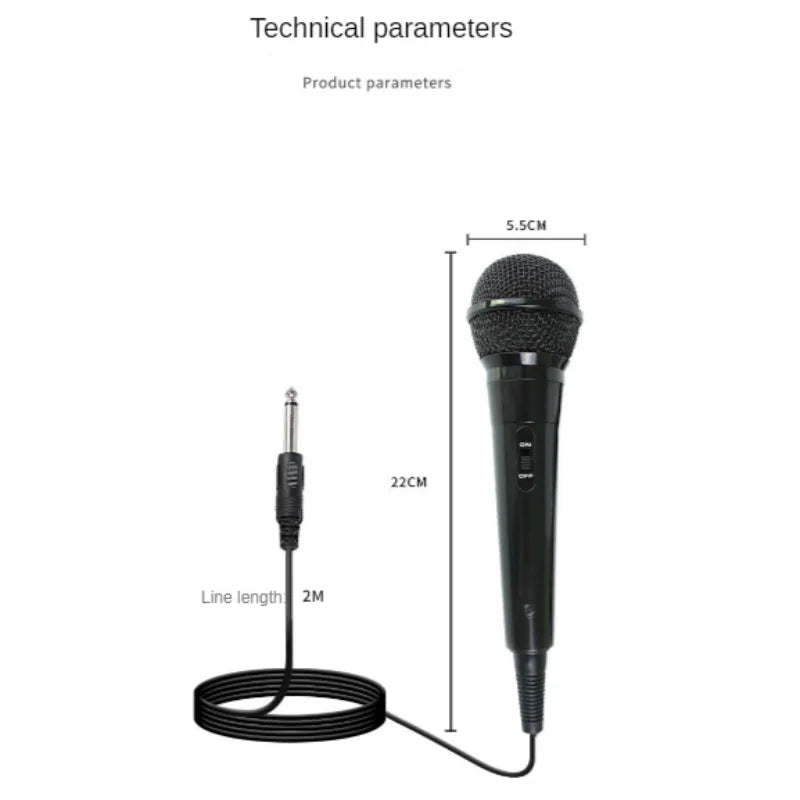 Wired Karaoke Microphone – 16.4ft XLR Condenser Mic for Singing Performance