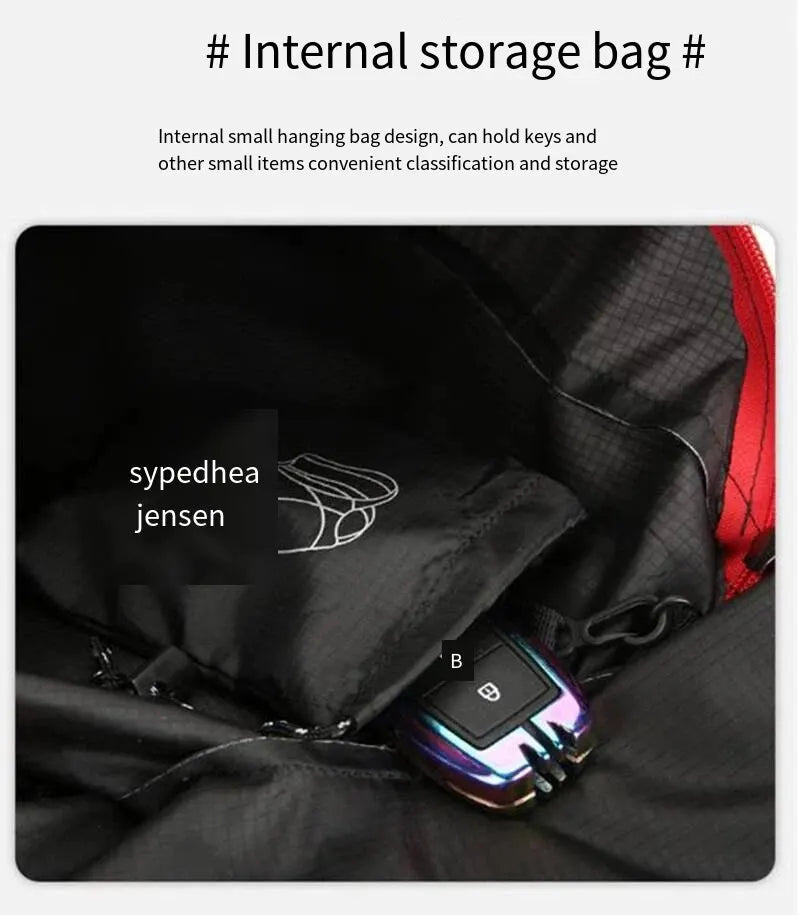 Folding Nylon Backpack – Lightweight Waterproof Bag for Camping and Hiking