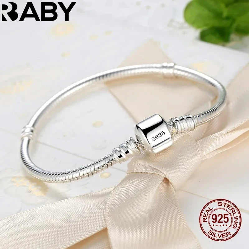 Sterling Silver Snake Chain Bracelet – Handmade Fine Jewelry for Women