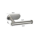 Stainless Steel Toilet Paper Holder – Self-Adhesive Wall Mount for Bathroom