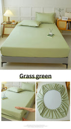 Waterproof Fitted Mattress Protector – Elastic Bed Cover for Home Bedding