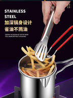 Stainless Steel Deep Fryer – Multifunctional Pot for French Fries and Chicken