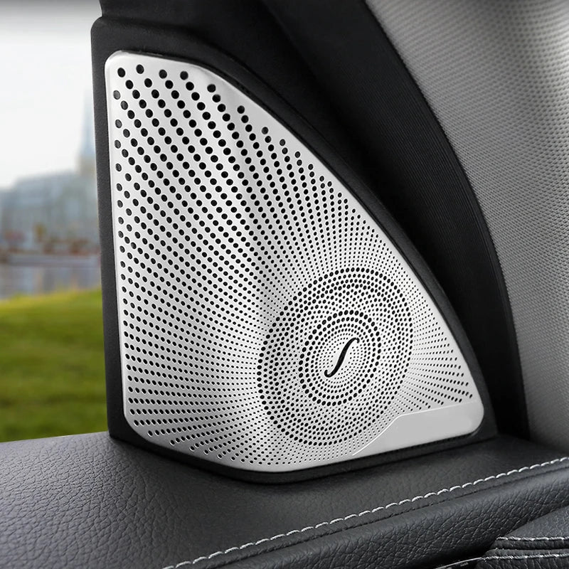 Stainless Steel Door Speaker Trim – Interior Upgrade for Mercedes Benz
