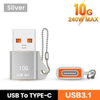 USB to USB-C Adapter – Fast Charging OTG Converter for Smartphones and Laptops