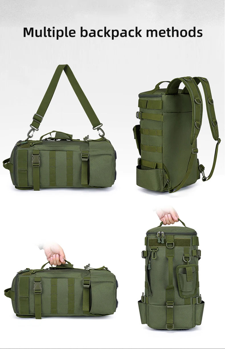 Tactical Fishing Tackle Backpack – Large Storage for Outdoor Hiking Travel