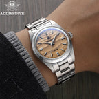 ADDIESDIVE 36mm Quartz Watch – Stainless Steel Sand Dial for Everyday Wear
