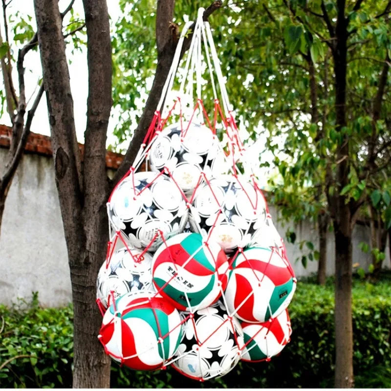Large Capacity Nylon Ball Bag – Durable Mesh Carrier for Sports Equipment