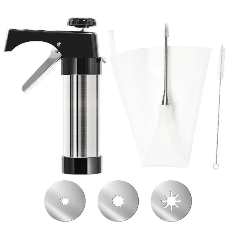Spanish Churro Making Machine – Manual Cookie Press for Home Snacks