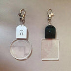 Acrylic LED Keychain – RGB Light Up Key Pendant for DIY Wedding Decor Gifts