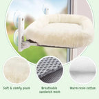 Cat Window Hammock – Suction Cup Sunbathing Seat for Indoor Cat Relaxation