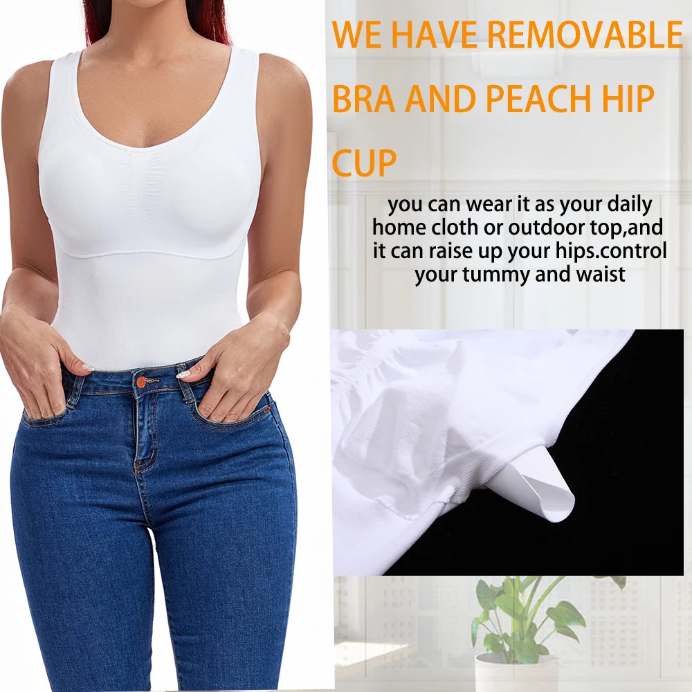 Tummy Control Shapewear Bodysuit – Slimming Waist Trainer for Women Fajas