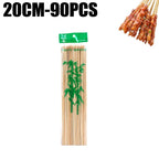 Natural Bamboo Skewers – Disposable Sticks for Grilling and BBQ Appetizers