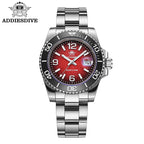ADDIESDIVE 41mm Men's Diving Watch – Stainless Steel Quartz for Scuba Diving