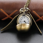 Vintage Gold Fairy Ball Quartz Pocket Watch – Pendant Necklace Gift