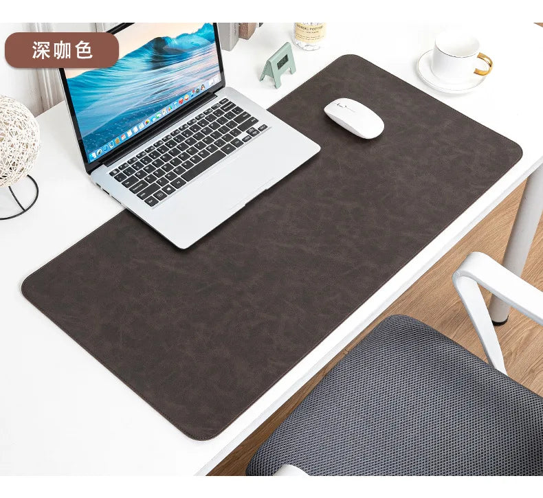 Large PU Leather Desk Pad – Waterproof Protective Mat for Office Gaming
