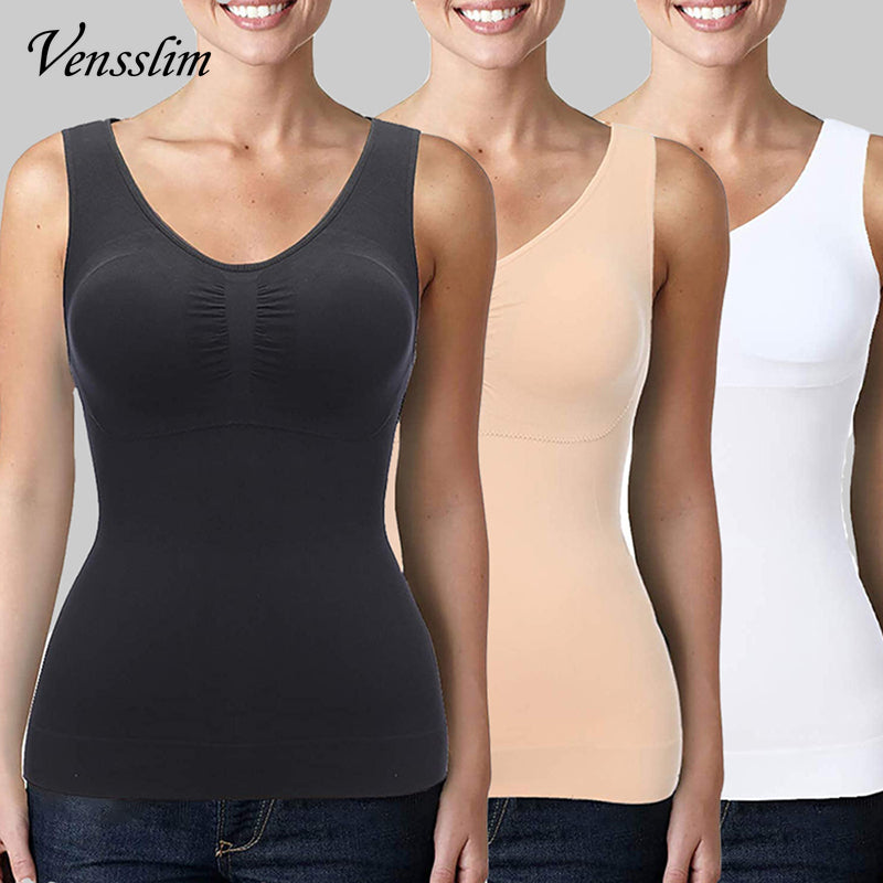 Plus Size Slimming Tank Top – Shaping Corset Camisole for Body Sculpting