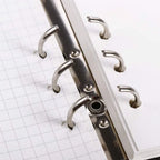 Transparent Loose Leaf Ring Binder – A4-A7 Planner for School and Office