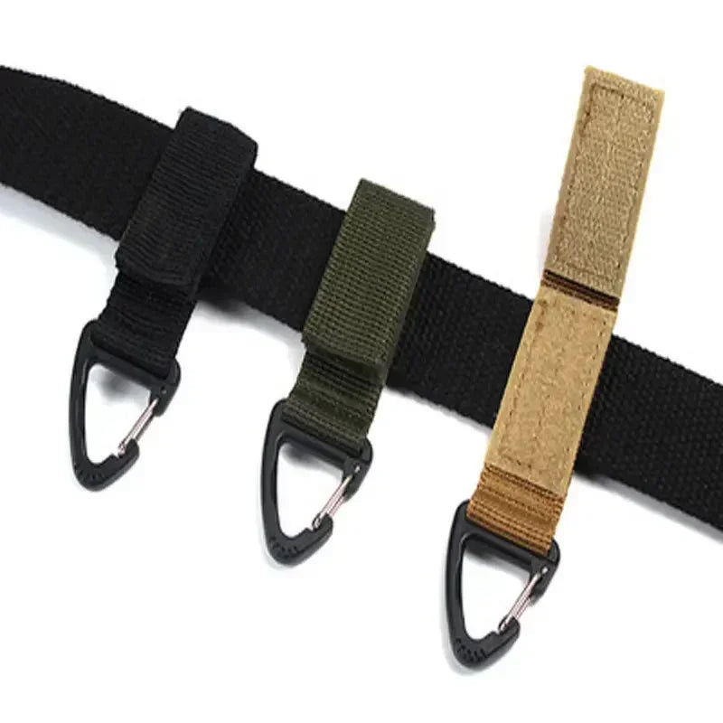 Nylon Tactical Glove Hook – Durable Carabiner Clip for Outdoor Camping