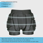 Padded Protective Shorts – 3D Hip and Tailbone Shield for Kids Skiing Skating