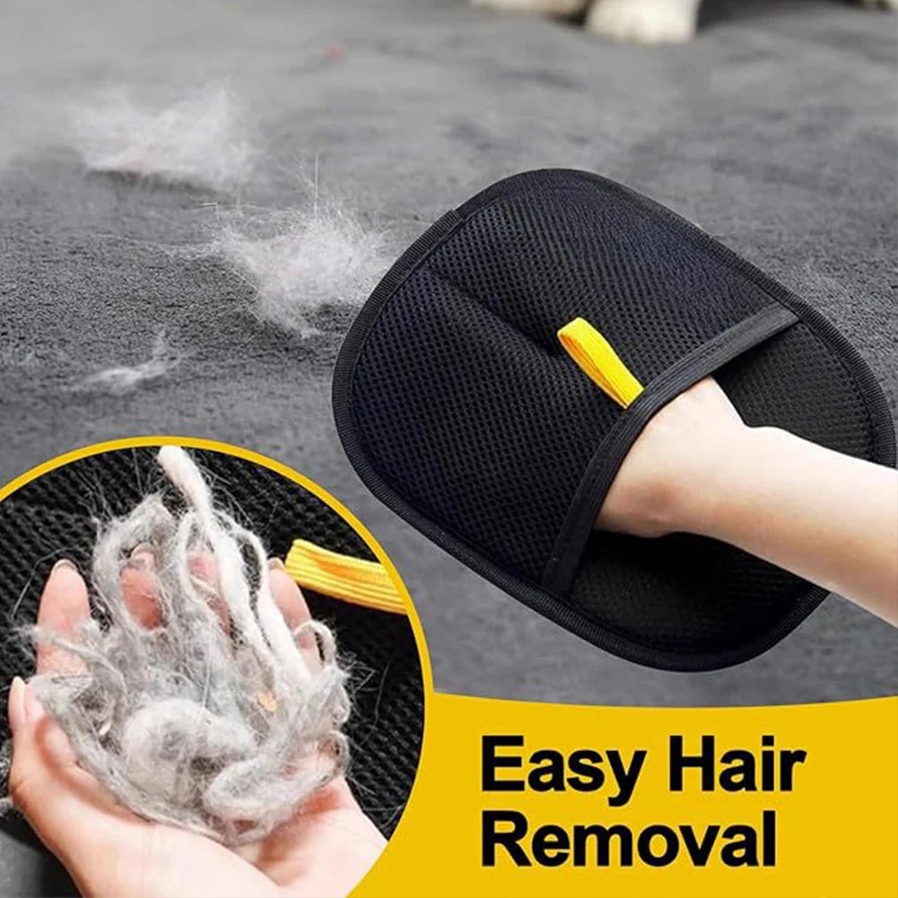 Pet Grooming Glove – Deshedding Massage Brush for Dog and Cat Hair Removal