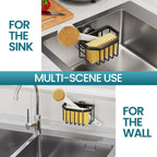 Rustproof Aluminum Sponge Holder – Suction Cup Caddy for Kitchen Sink