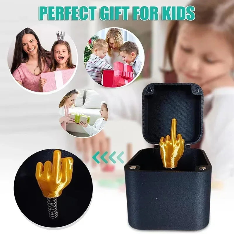 Middle Finger Pop-Up Box – Funny Prank Gift for Office Desk Decoration