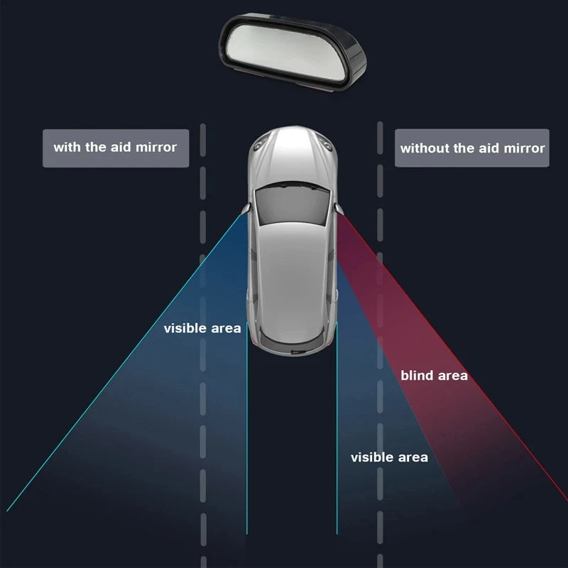 Adjustable Convex Blind Spot Mirror – Wide Angle Auxiliary for Car Parking