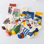 Cute Cartoon Cotton Crew Socks – Aesthetic Kawaii Apparel for Women
