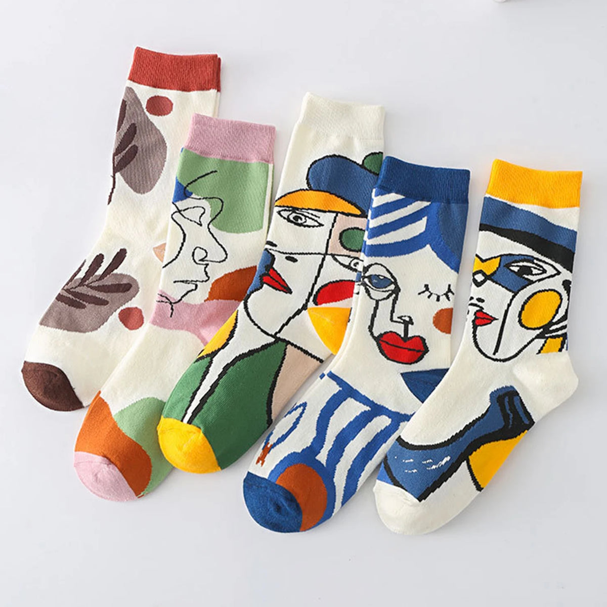 Cute Cartoon Cotton Crew Socks – Aesthetic Kawaii Apparel for Women