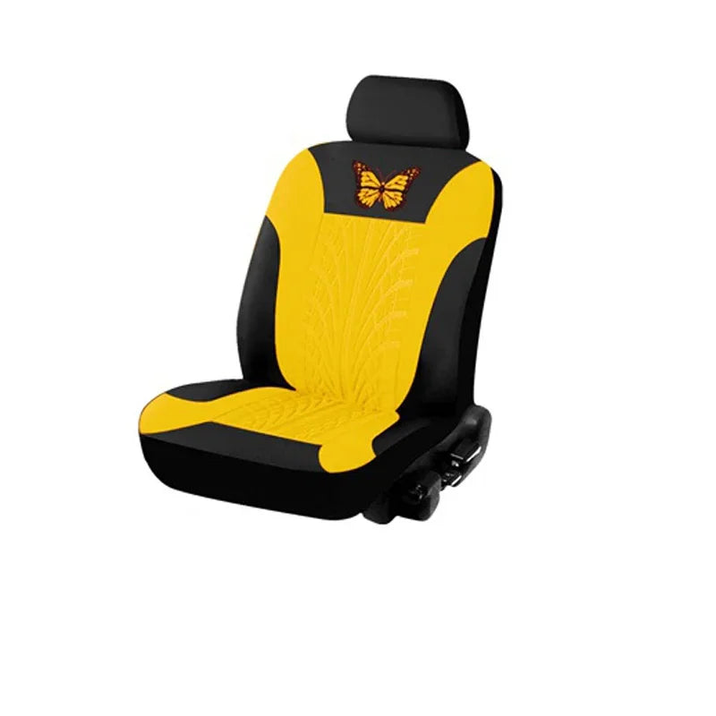 Butterfly Embroidered Car Seat Covers – Universal Auto Interior Accessories