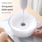 Handheld Electric Milk Frother – Automatic Kitchen Whisk for Coffee Foaming