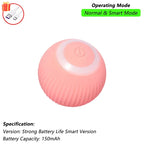Interactive Rolling Cat Ball – Rechargeable Smart Toy for Pet Exercise